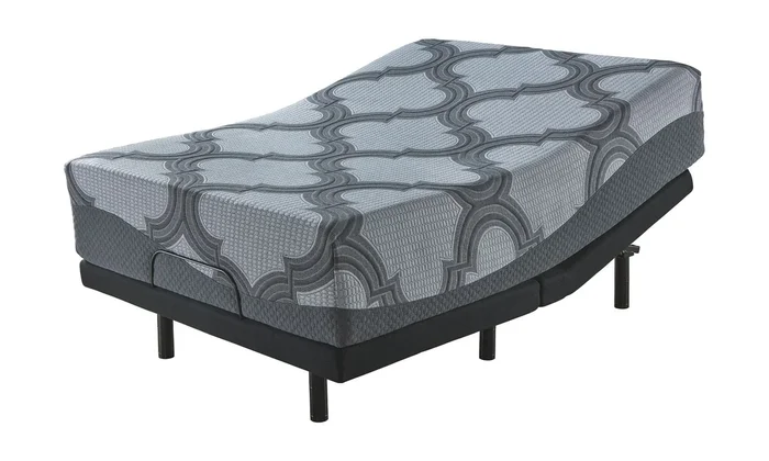 14 Inch Ashley Hybrid – Gray – 2 Pc. – California King Mattress, Adjustable Base
