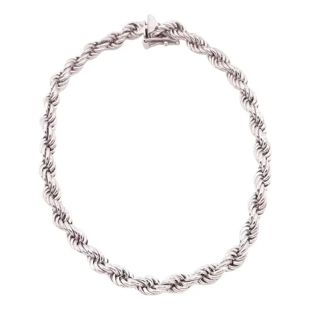 14 Karat White Gold Bracelet