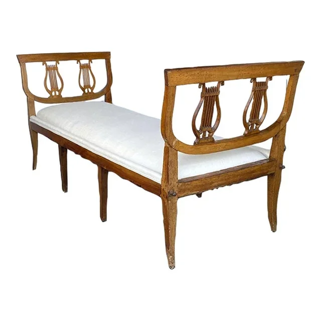 1820 French Fruitwood Bench