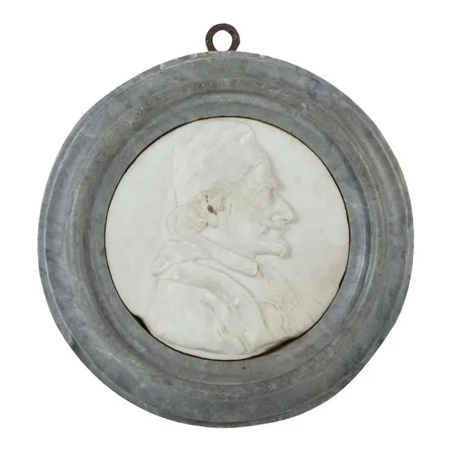 18th Century, Italian Marble Relief Portrait