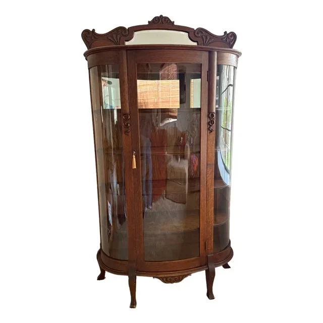 1900s Antique Curio Cabinet