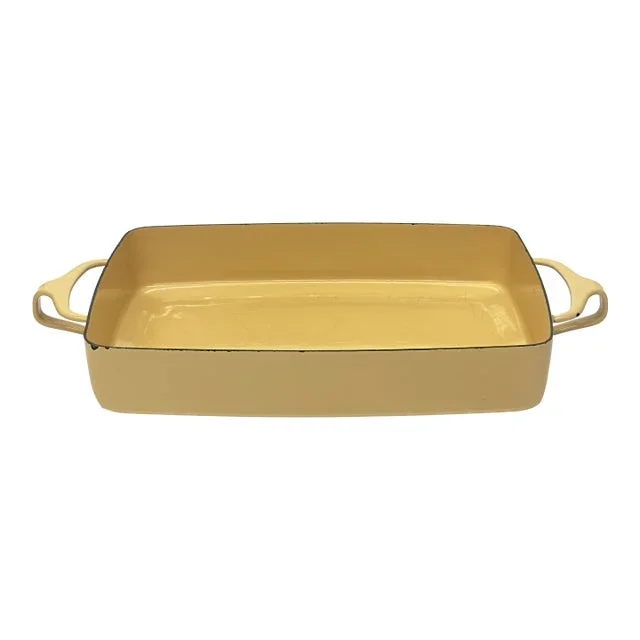1960s Caramel Enamel “Kobenstyle” Baking Dish by Dansk