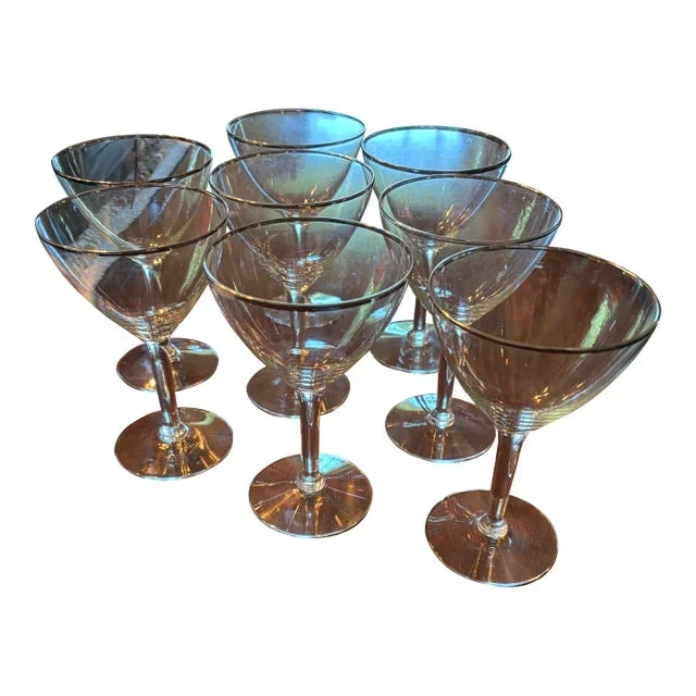 1960s Cocktail Coupe Glasses- Set of 8
