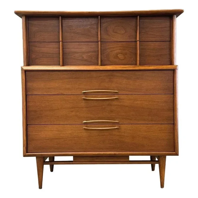 1960s Kent Coffey Foreteller Walnut Tall Dresser