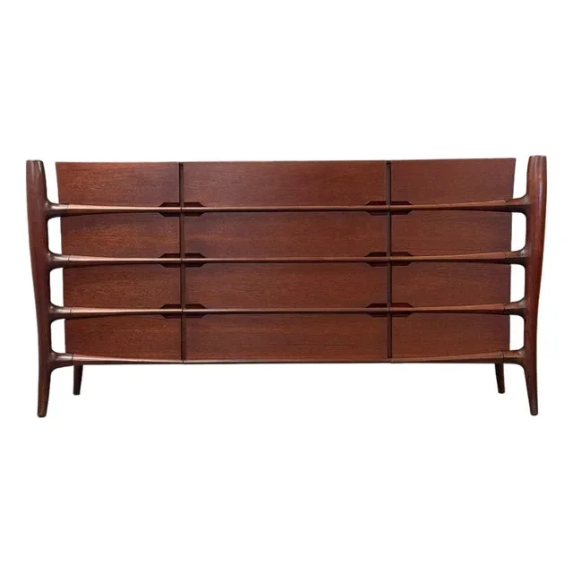 1960s Teak William Hinn Style Mid Century Dresser