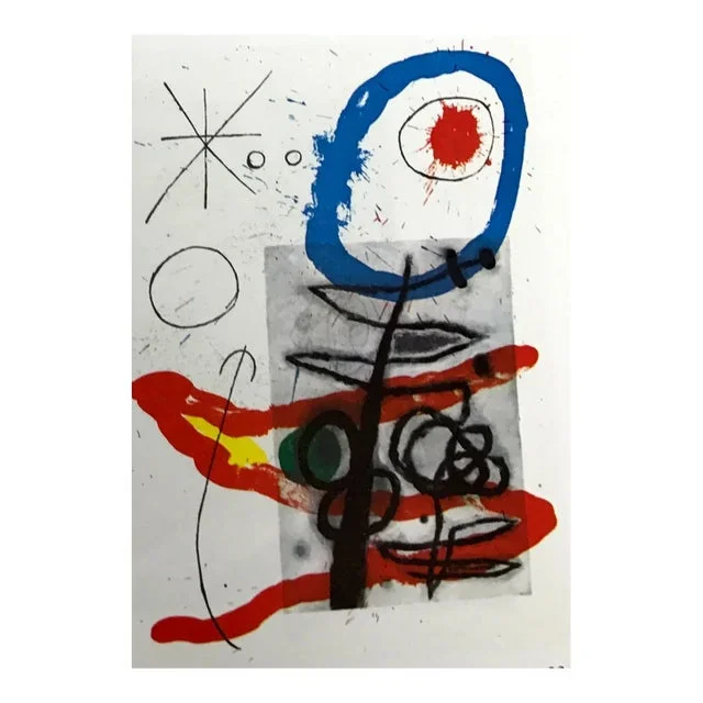 1965 Joan Miro Original Lithograph Dm09151 Derriere Le Miroir