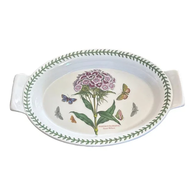 1970s Botanic Garden Portmerion Sweet William Small Casserole Dish