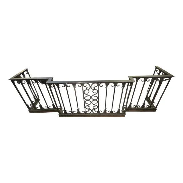 1970s Custom Handmade Metal Forged Fireplace