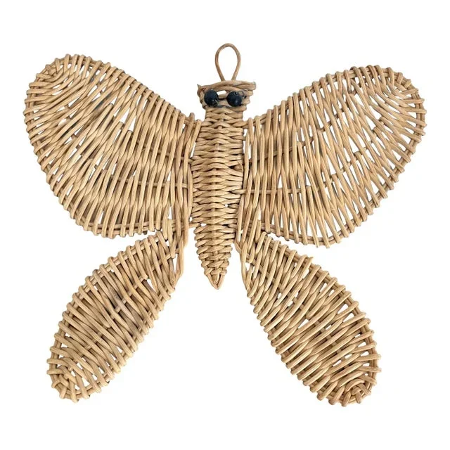 1970s Wicker Butterfly