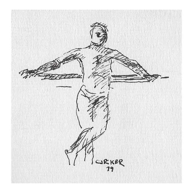 1979 Hayward Cirker Male Nude Figure Drawing