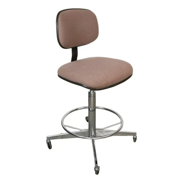 1980’s Herman Miller Style Steelcase Adjustable Drafting Chair / Stool