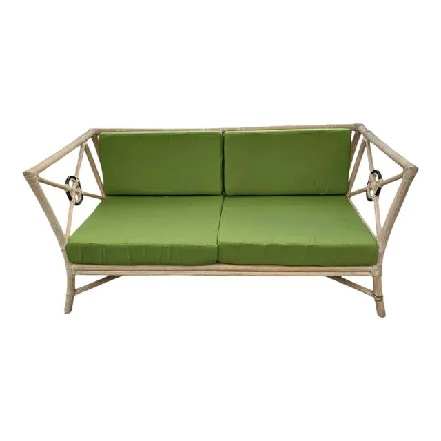 1980s Vintage McGuire Loveseat