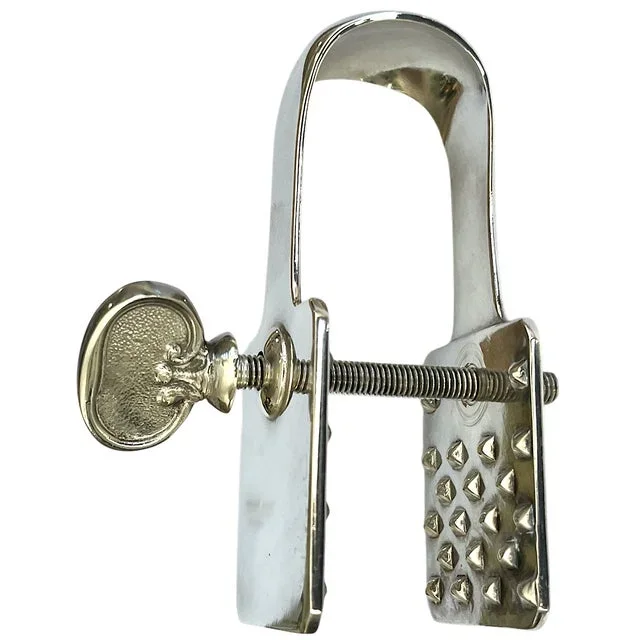 1990s Broggi Milano Classica Parmesan Cheese Tongs Holder Silver Plated Nickel
