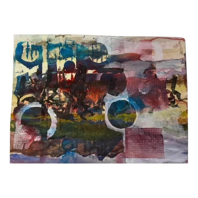 1990s Robert R. Doty Original Art Mixed Media Collage