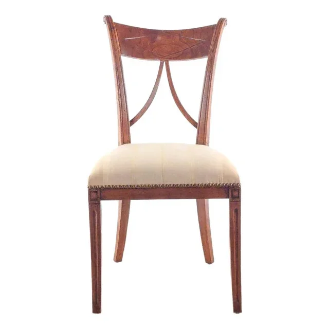 19th Century Italian Fruitwood Neoclassical Side Chair