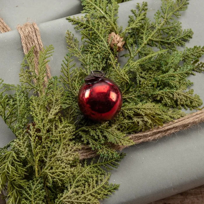 2″ Red Kugel Ornament