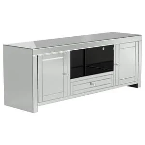 2-door TV Console Silver