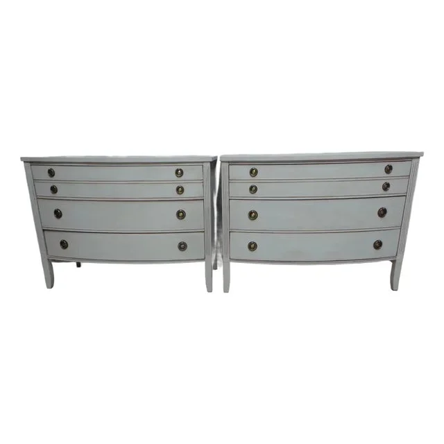 2 Gustavian Style 3 Drawer Chest of Drawers