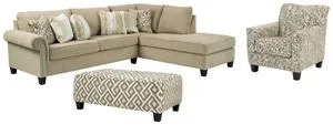 2-piece Sectional With Chair and Ottoman