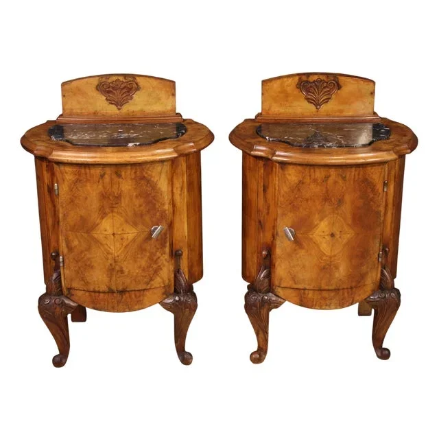 20th Century Italian Nightstands, 1950s, Set of 2