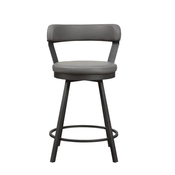 5566-24GY – Swivel Counter Height Chair, Gray
