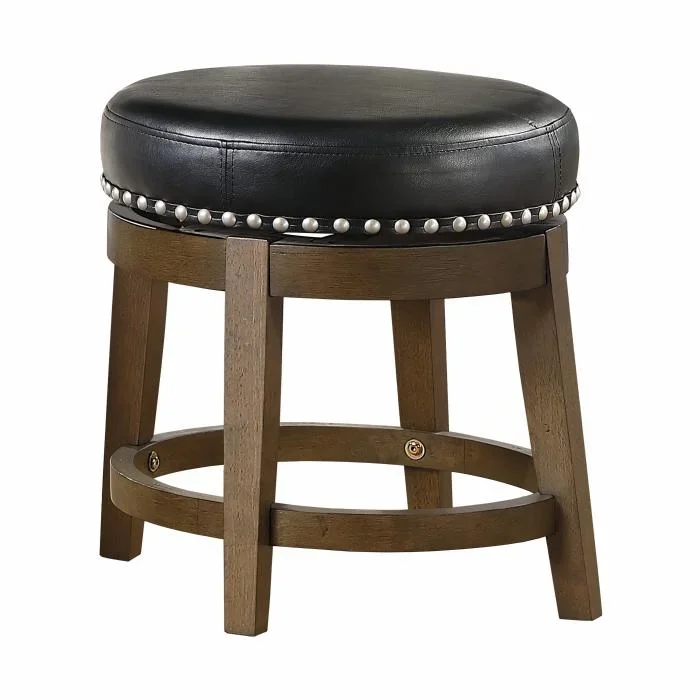 5681BLK-18 – Round Swivel Stool, Black
