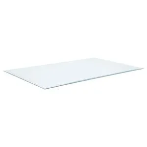 72×42-inch 8mm Rectangular Clear Tempered Glass Top