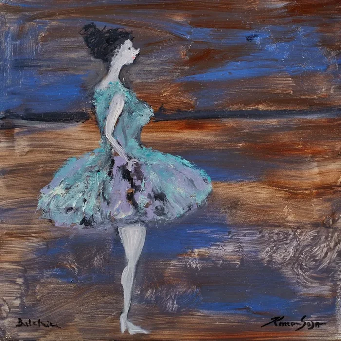 “Ballerina” Contemporary Painting by Malgorzata Karp-Soja