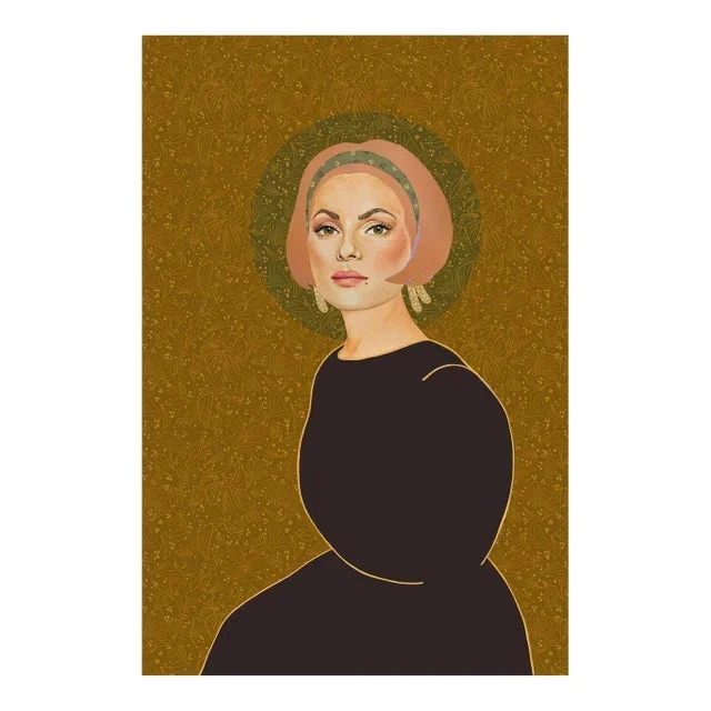 “Bridgette in Vintage Brass” Contemporary Figurative Fine Art Print by Chambers Austelle