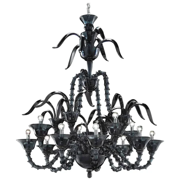 “New York” Murano Glass Chandelier – Handcrafted