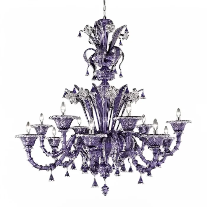 “Pergolesi” Murano Glass Chandelier – Handcrafted