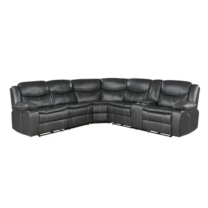8528DG*SCPW – (3)3-Piece Power Reclining Sectional with Right Console