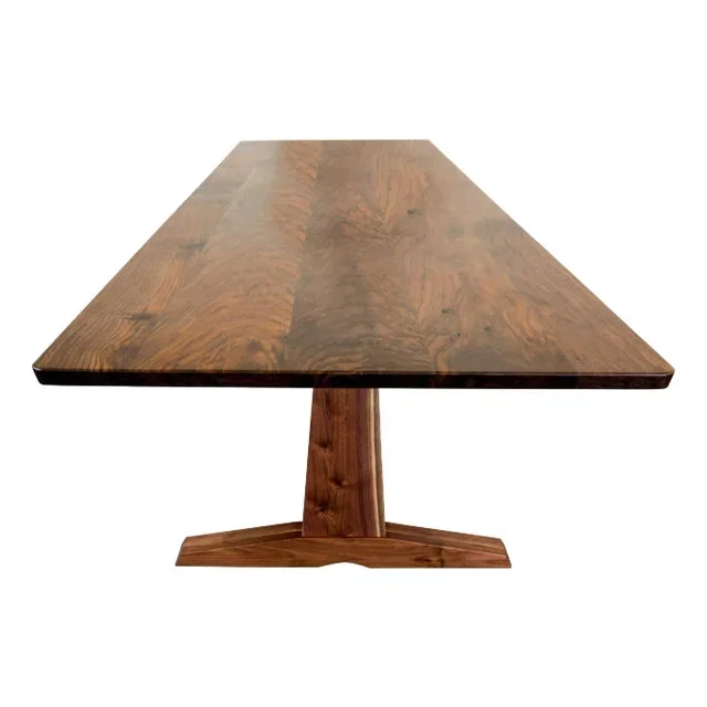 96″ Columbia Trestle Table by Studio Moe in Oregon Walnut