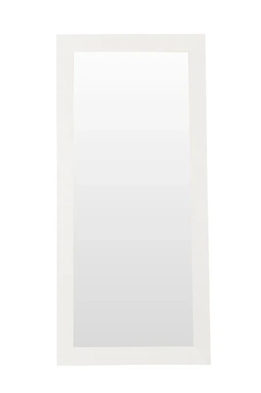 A&X Regal Modern White Crocodile Floor Mirror