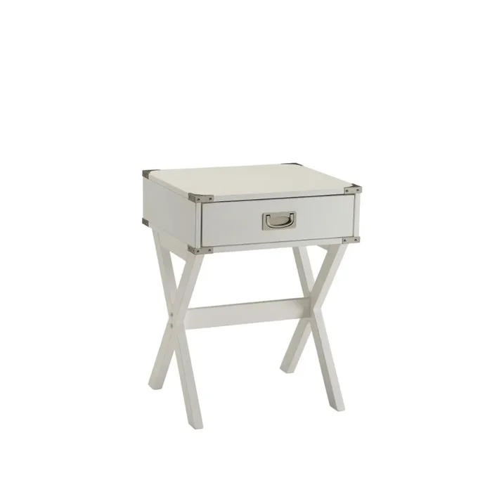 ACME Babs White End Table Model 82824