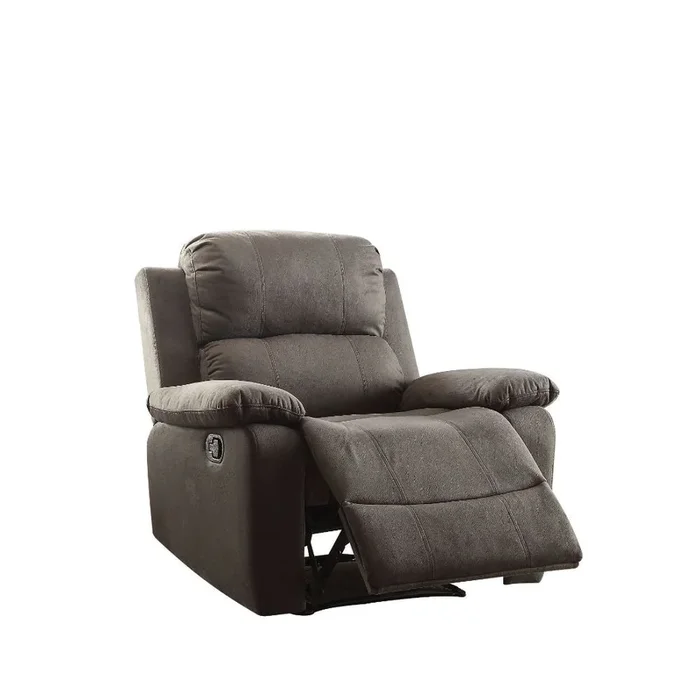 ACME Bina Charcoal Polished Microfiber Recliner Model 59525