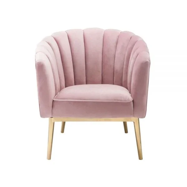 ACME Colla Blush Pink Velvet & Gold Accent Chair Model 59814