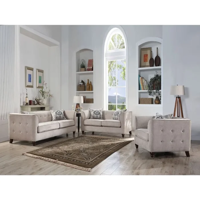 ACME Cyndi Tan Velvet Chair Model 52057