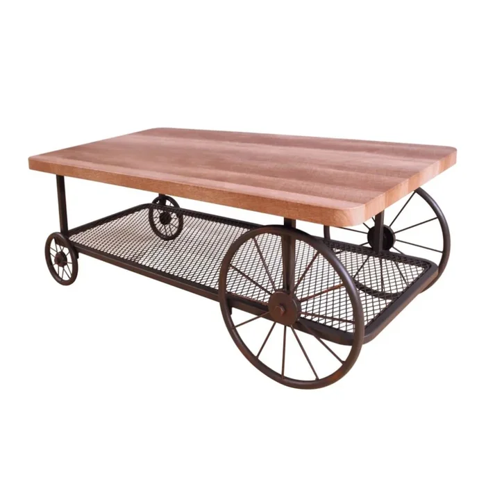 ACME Francie Oak & Antique Gray Coffee Table Model 82860