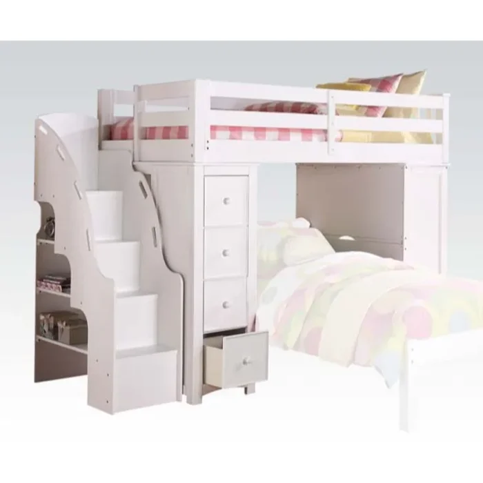ACME Freya White Loft Bed Model 37145