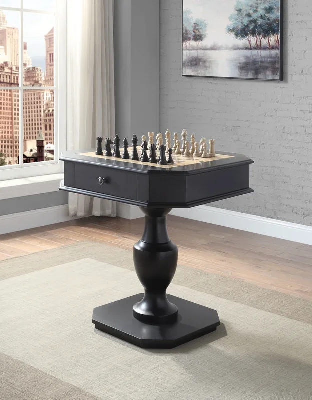 ACME Galini Black Finish Gaming Table Model AC00861