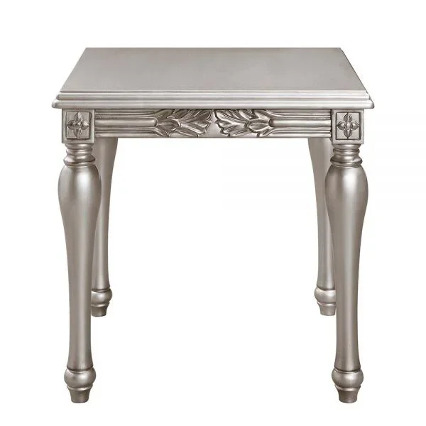 ACME Pelumi Platinum Finish End Table Model LV01116