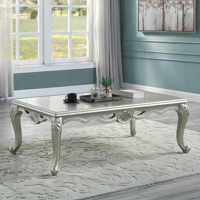 ACME Qunsia Champagne Finish Coffee Table Model LV01120