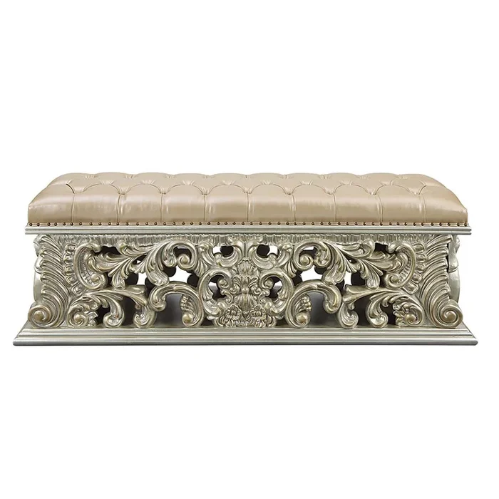 ACME Sorina Antique Gold Finish Bench Model BD01246