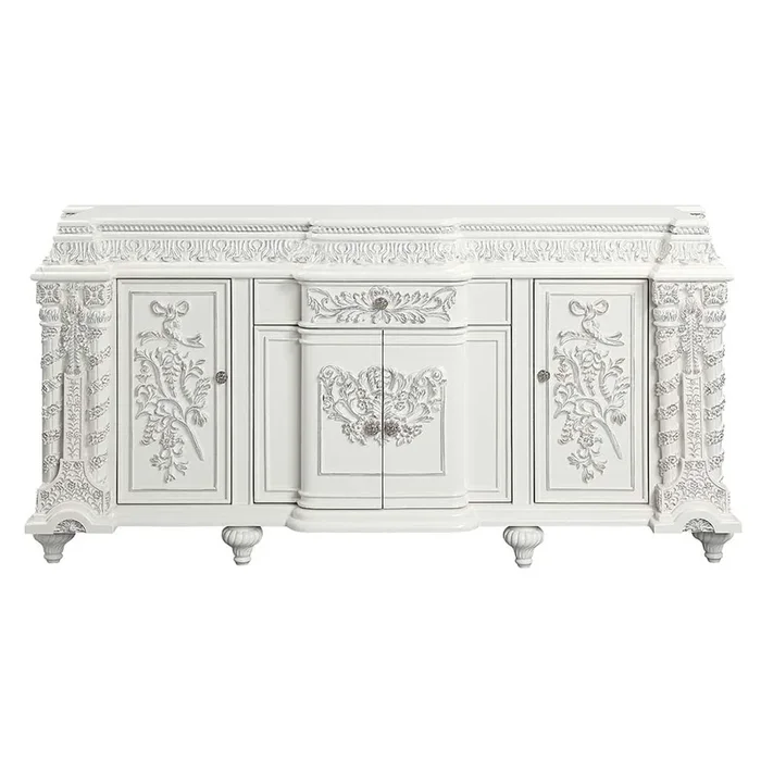 ACME Vanaheim Antique White Finish Server Model DN00682