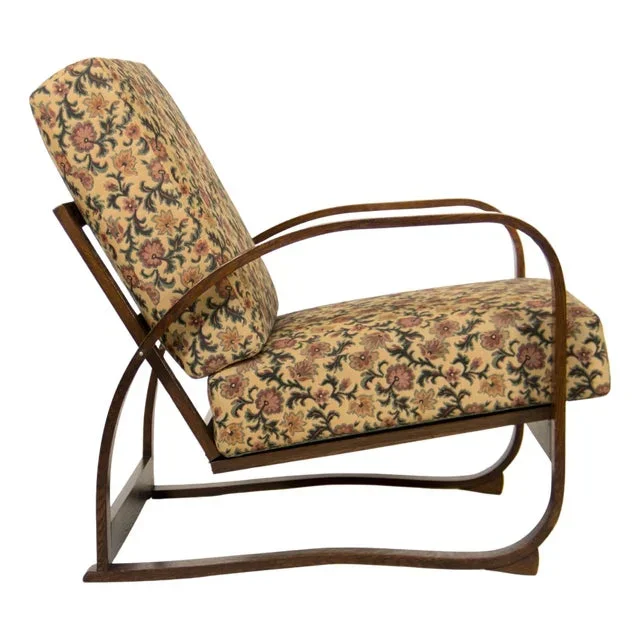 Adjustable Armchair H70 by Jindrich Halabala, 1930s