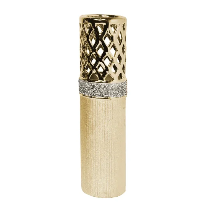 ADLEY 20″ Diamond Glam Vase Gold
