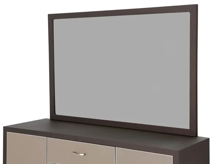 Aico 21 Cosmopolitan Mirror in Taupe/Umber