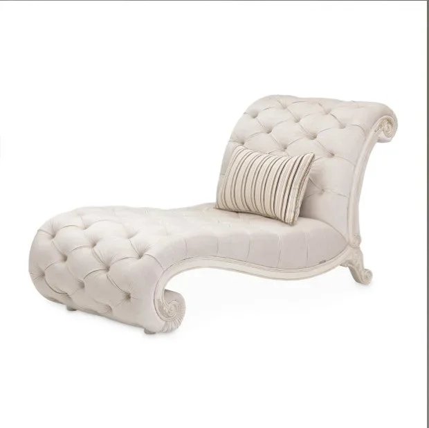 AICO Chamberi Chaise in Ivory Classic Pearl