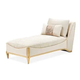 AICO Furniture La Terrazza Chaise Cappuccino in Light Champagne